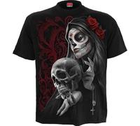 Spiral Love is Dead Homme T-Shirt Manches Courtes Noir M 100% Coton Regular/Coupe Standard