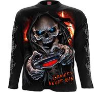 Spiral M301-T-Shirts-Long Sleeve T-Shirt, Black, L Homme