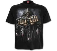 Spiral Men Game Over T Shirt O-Neck Unisex Short Sleeve T-Shirt Black XXXL
