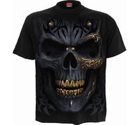 Spiral Men's Black Gold T-Shirt L Black
