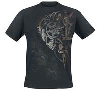Spiral Men's Diesel Punk T-Shirt 4XL Black