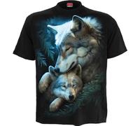 Spiral T-shirt homme Mother's Love – manches courtes 100% coton noir S coupe standard