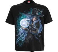 Spiral Mystic Moon - T-Shirt Unisexe T-Shirt Manches Courtes Noir S
