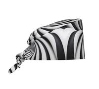 Spiral Optical Illusion GIF Chapeau de travail absorbant la transpiration et respirant Noir