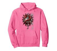 Spiral Original - Dragon Oriental - Dragon Gothique Sweat à Capuche, Unisexe pour Adultes, Rose Vif, M
