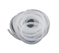 Spiral Protector 1pc Cable Management Protector 4mm to 30mm Plastic Winding Pipe Spiral Wrapping White Black Wire Organizer(White,14mm ID 6 Meters)