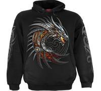Spiral Razor Back Homme Sweat-Shirt à Capuche Noir S 100% Coton Regular/Coupe Standard