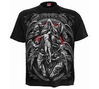 Spiral Reaper's Door Homme T-Shirt Manches Courtes Noir XL 100% Coton Regular/Coupe Standard