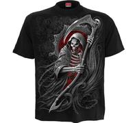 Spiral Reaper's Portal Homme T-Shirt Manches Courtes Noir M 100% Coton Regular/Coupe Standard