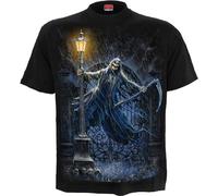 Spiral Reaping in The Rain Homme T-Shirt Manches Courtes Noir XL 100% Coton Regular/Coupe Standard