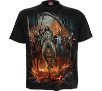 Spiral Revelation Homme T-Shirt Manches Courtes Noir L 100% Coton Regular/Coupe Standard