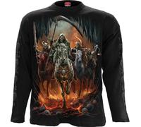 Spiral Revelation Homme T-Shirt Manches Longues Noir XL 100% Coton Regular/Coupe Standard