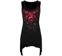Spiral Blood Rose Femme Top Noir M 95% Viscose, 5% Élasthanne Regular/Coupe Standard
