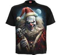 Spiral Santa Clown - T-Shirt Homme T-Shirt Manches Courtes Noir XXL