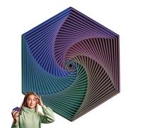 Spiral Sensoriel Anti-Stress | Jouet Manuel Apaisant pour Concentration - Hexagone Impression 3D Magique Stéréoscopique | Hand Spinner pour et Adultes