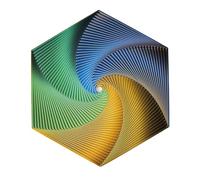 Spiral Sensoriel Anti-Stress - Soulagement du Stress Hexagone Jouets,Hexagone Impression 3D Magique Stéréoscopique,Hand Spinner pour et Adultes