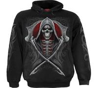Spiral Shadow Rider Homme Sweat-Shirt à Capuche Noir S 100% Coton Regular/Coupe Standard