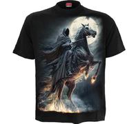 Spiral Shadow Rider Homme T-Shirt Manches Courtes Noir 4XL 100% Coton Regular/Coupe Standard