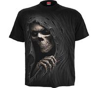 Spiral Sinistre Faucheuse Homme T-Shirt Manches Courtes Noir L 100% Coton Regular/Coupe Standard