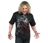 Spiral Sleigher Homme T-Shirt Manches Courtes Noir L 100% Coton Regular/Coupe Standard