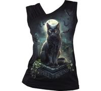 Spiral Spell Bound Femme Top Noir L 95% Viscose, 5% Élasthanne Slim Fit