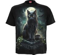 Spiral Spell Bound Homme T-Shirt Manches Courtes Noir L 100% Coton Regular/Coupe Standard