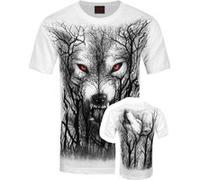 Spiral T-Shirt Forest Wolf Homme Blanc - Taille XXL Blanc G