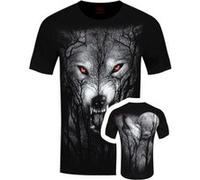 Spiral T-Shirt Forest Wolf Homme Noir - Taille XL Noir G