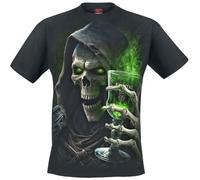 Spiral The Green Fairy Homme T-Shirt Manches Courtes Noir XXL 100% Coton Regular/Coupe Standard