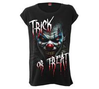 Spiral - Trick Or Treat - Turnup Sleeve Loosefit Tee XXL Black