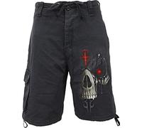 Spiral Vintage Cargo Shorts Black, Shorts Homme, Black,