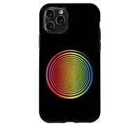 Spirale Arc-en-Ciel Auto-hypnose Illusion d'optique Arc-en-Ciel Coque pour iPhone 11 Pro