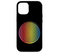 Spirale Arc-en-Ciel Auto-hypnose Illusion d'optique Arc-en-Ciel Coque pour iPhone 12/12 Pro