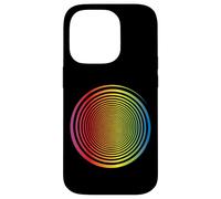 Spirale Arc-en-Ciel Auto-hypnose Illusion d'optique Arc-en-Ciel Coque pour iPhone 14 Pro