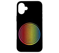 Spirale Arc-en-Ciel Auto-hypnose Illusion d'optique Arc-en-Ciel Coque pour iPhone 16 Plus