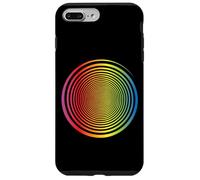 Spirale Arc-en-Ciel Auto-hypnose Illusion d'optique Arc-en-Ciel Coque pour iPhone 7 Plus/8 Plus