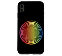 Spirale Arc-en-Ciel Auto-hypnose Illusion d'optique Arc-en-Ciel Coque pour iPhone XS Max