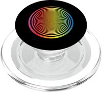Spirale Arc-en-Ciel Auto-hypnose Illusion d'optique Arc-en-Ciel PopSockets PopGrip pour MagSafe