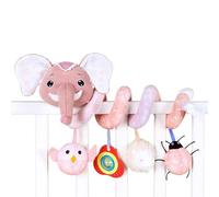 Spirale d’activité Bébé Poussette, Jouets d'activité et de Développement, Peluche Hochets, Suspendu Jouet Poussette Bebe, Jouets D'éveil Nouveau-né Bebe 0 3 6 9 12 Mois (Orange Renard)