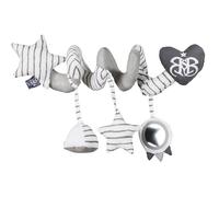 Spirale d'activité en tissu pour parc bébé rock star baby3 blanc rayé gris TU