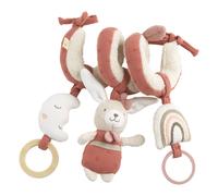 Spirale d'activités en bouclette coton bio beige/rose TU