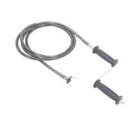 Spirale de nettoyage de tuyaux pour machine de nettoyage de tuyaux électriques, manivelles, longueur du ressort 3 m + 3 m, diamètre de la spirale 12 mm, nettoyeur de tuyaux en acier pour tuyau de 50 à