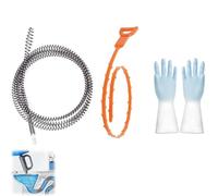 Spirale de Nettoyage Déboucheur, 3m x 10mm Furets Déboucheurs de Canalisations avec Brosse de Nettoyage Réutilisable pour Tuyaux en Spirale, Brosse de Débouchage de Drain, Furet Plomberie Deboucheur