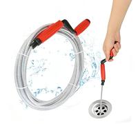 Spirale de nettoyage universelle de 10 m - Déboucheur de canalisations en spirale - Pour les bouchons tenaces, les toilettes, les lavabos et les canalisations de baignoire