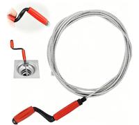 Spirale de nettoyage universelle de 5 m - Déboucheur de canalisations en spirale - Pour les bouchons tenaces - Pour toilettes, lavabos et canalisations de baignoire
