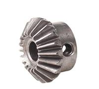 Spirale de pignon 0.8M 15T Engrenage conique 3mm 4mm 5mm 6mm 6.35mm Trou intérieur Engrenage 0.8 Module 15 Dents Transmission à 90 degrés Engrenage conique en acier au cuivre ver à onglets ( Color : 1