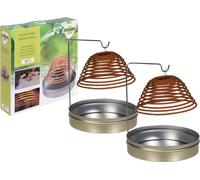Spirale d'encens naturel suspendue - Set de 2 spirales avec 6 spirales au total - Citronella contre les moustiques