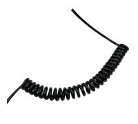 Spirale enroulée Câble d'alimentation à 4 conducteurs 18 AWG Fil de traction Câble spiralé à ressort carré de 0,75 mm Fil de tension(3 meters)