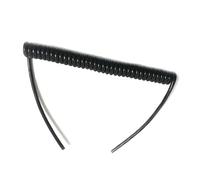 Spirale enroulée Câble d'alimentation en spirale noir à 4 conducteurs, fil extensible carré de 0,5 mm à 4 broches, câble électrique en spirale extensible de 1 mètre, 2 mètres, 3 mètres Fil de tension(