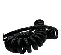 Spirale enroulée Câble d'alimentation extensible en spirale à ressort de 1 mètre 22 AWG 8 conducteurs 10 conducteurs 14 conducteurs noir Fil de tension(10 core)